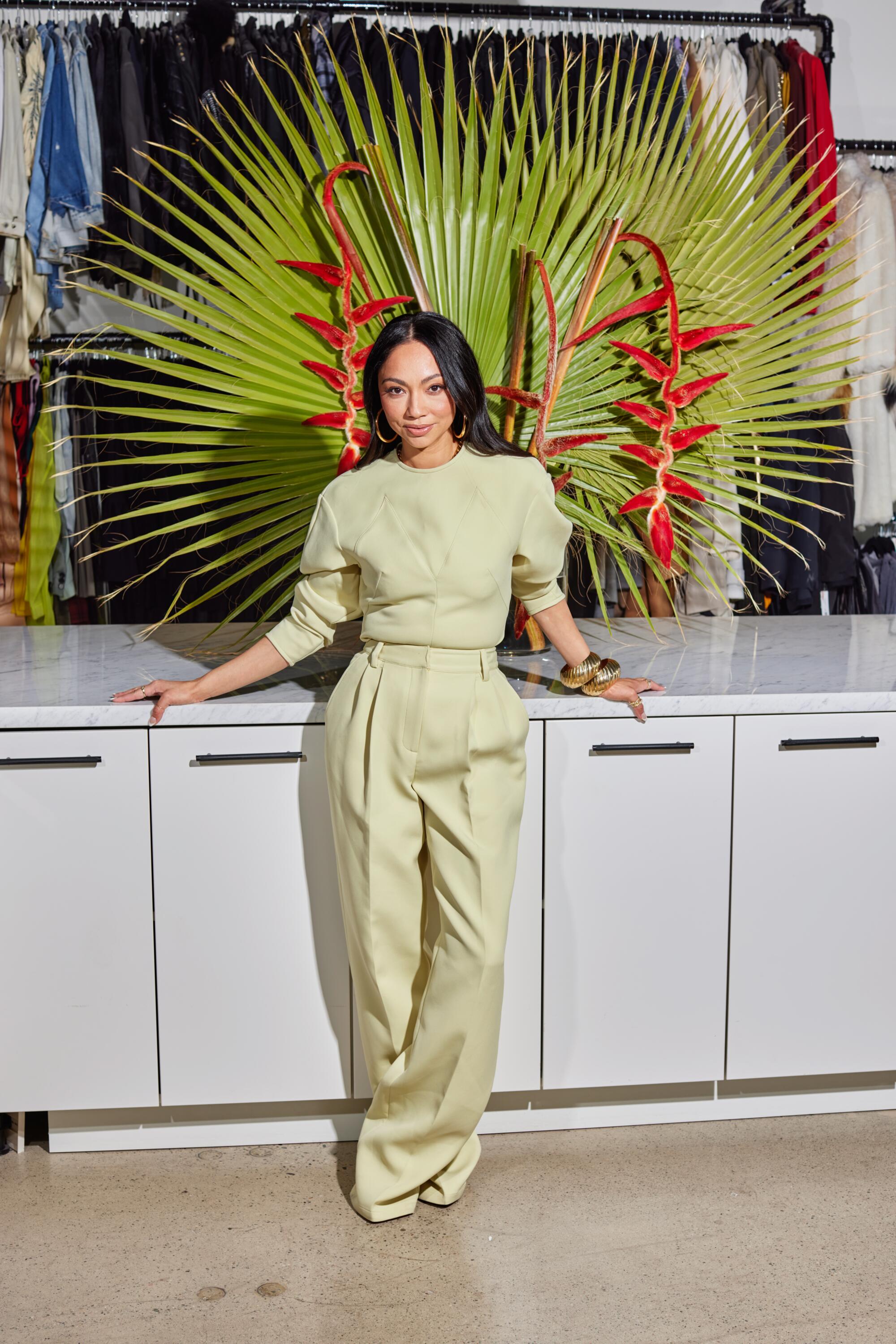 Stylist Monica Rose at her studio in Los Angeles.