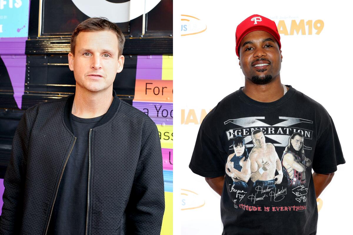Separate photos of 'Ridiculousness' hosts Rob Dyrdek and Steelo Brim