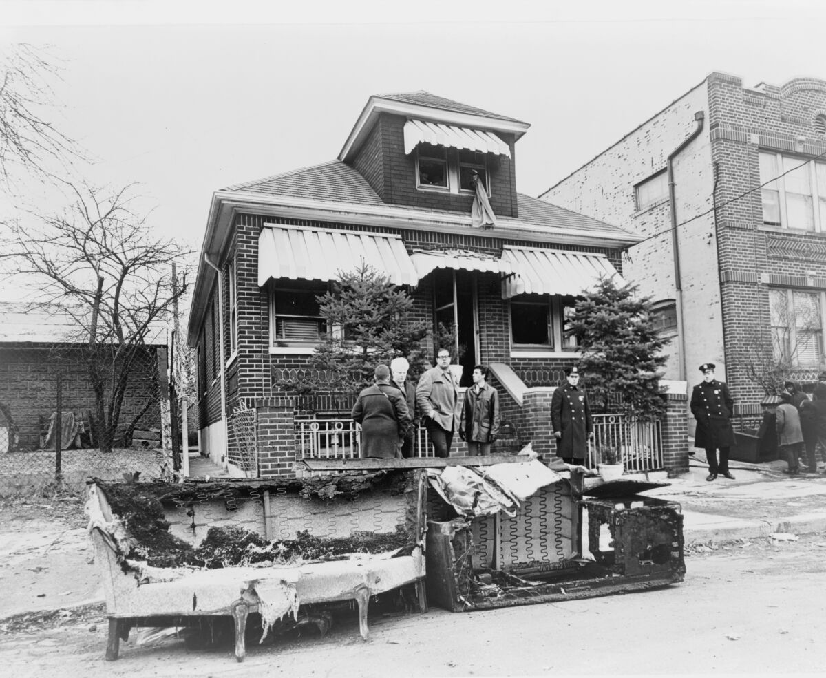Exterior view of home of Malcolm X 