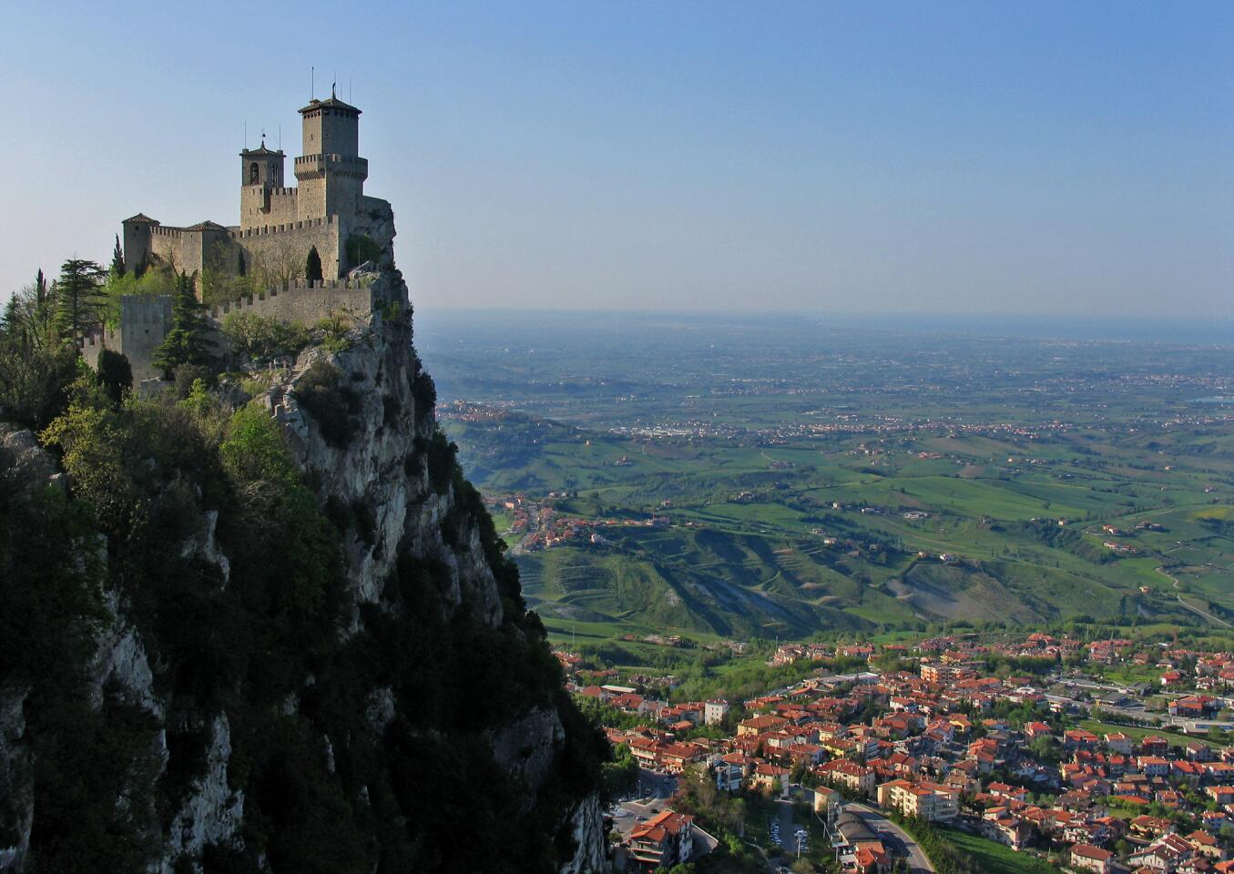 "Go slow. There isn't a lot to see," an attendant at a tourist information office told me when I drove into the Most Serene Republic of San Marino. Her candor was, I soon discovered, just one aspect of the wee country's singularity. -- Susan Spano