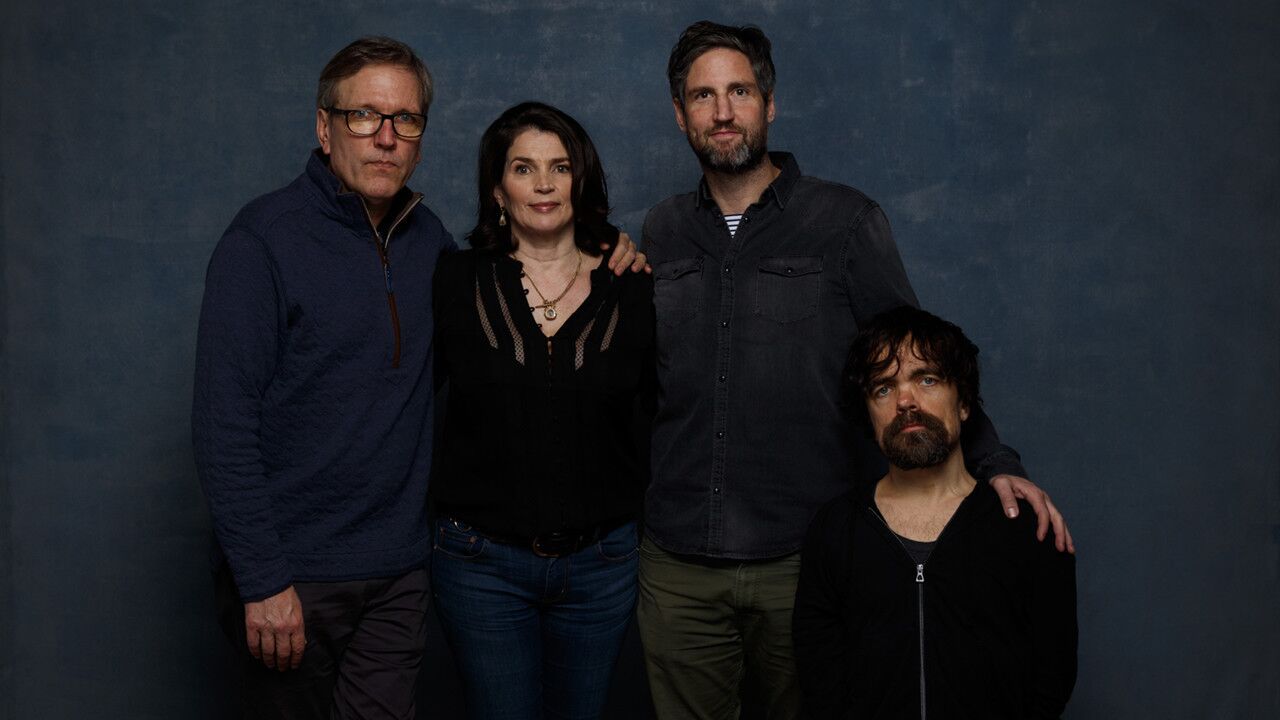 Actor Martin Donovan, left, actress Julia Ordmond, director Mark Palansky and actor Peter Dinklage from the film "Rememory."