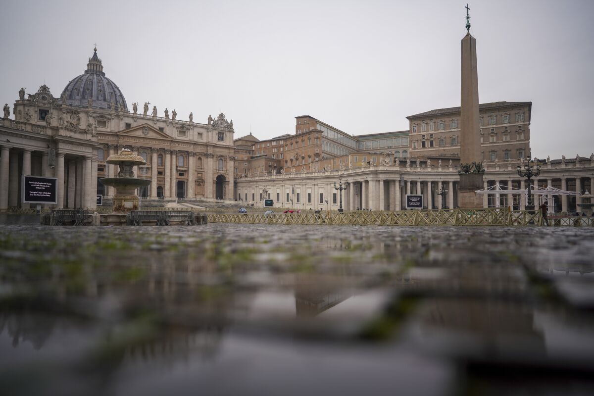 A view of St. Peter's Square in Vatican City
