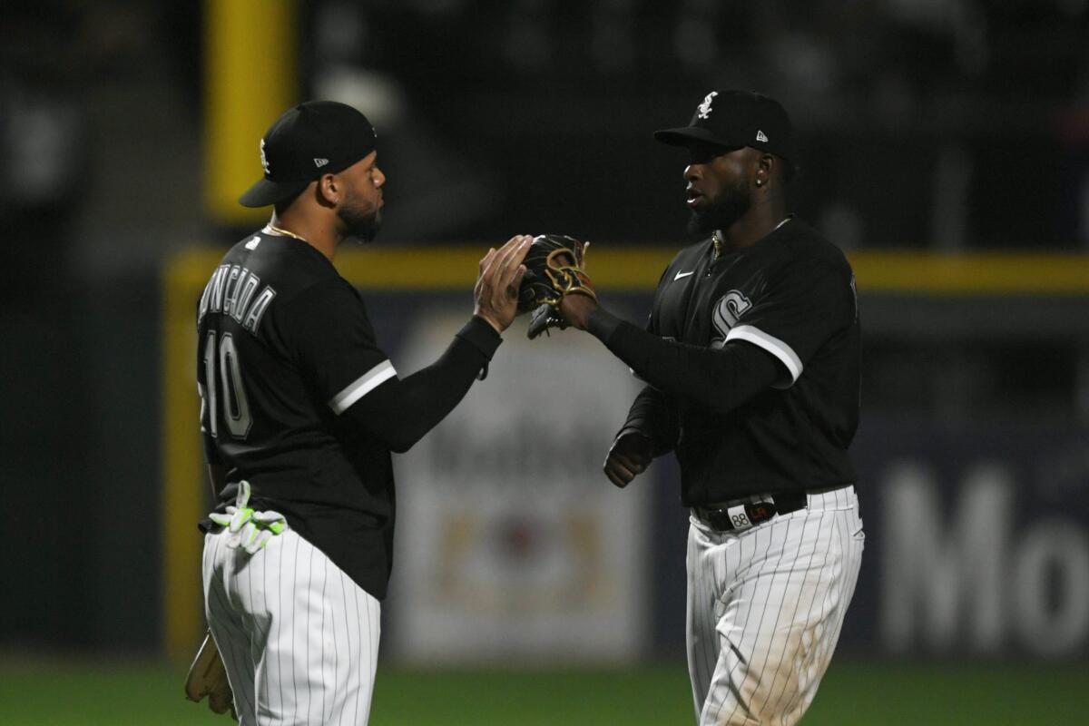 Luis Robert Jr. was removed from Wednesday's White Sox game