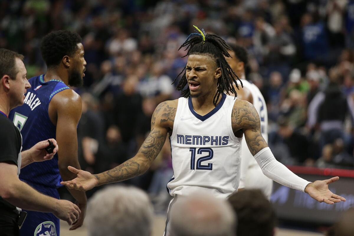 Memphis Grizzlies' Ja Morant named 2020 NBA Rookie of the Year