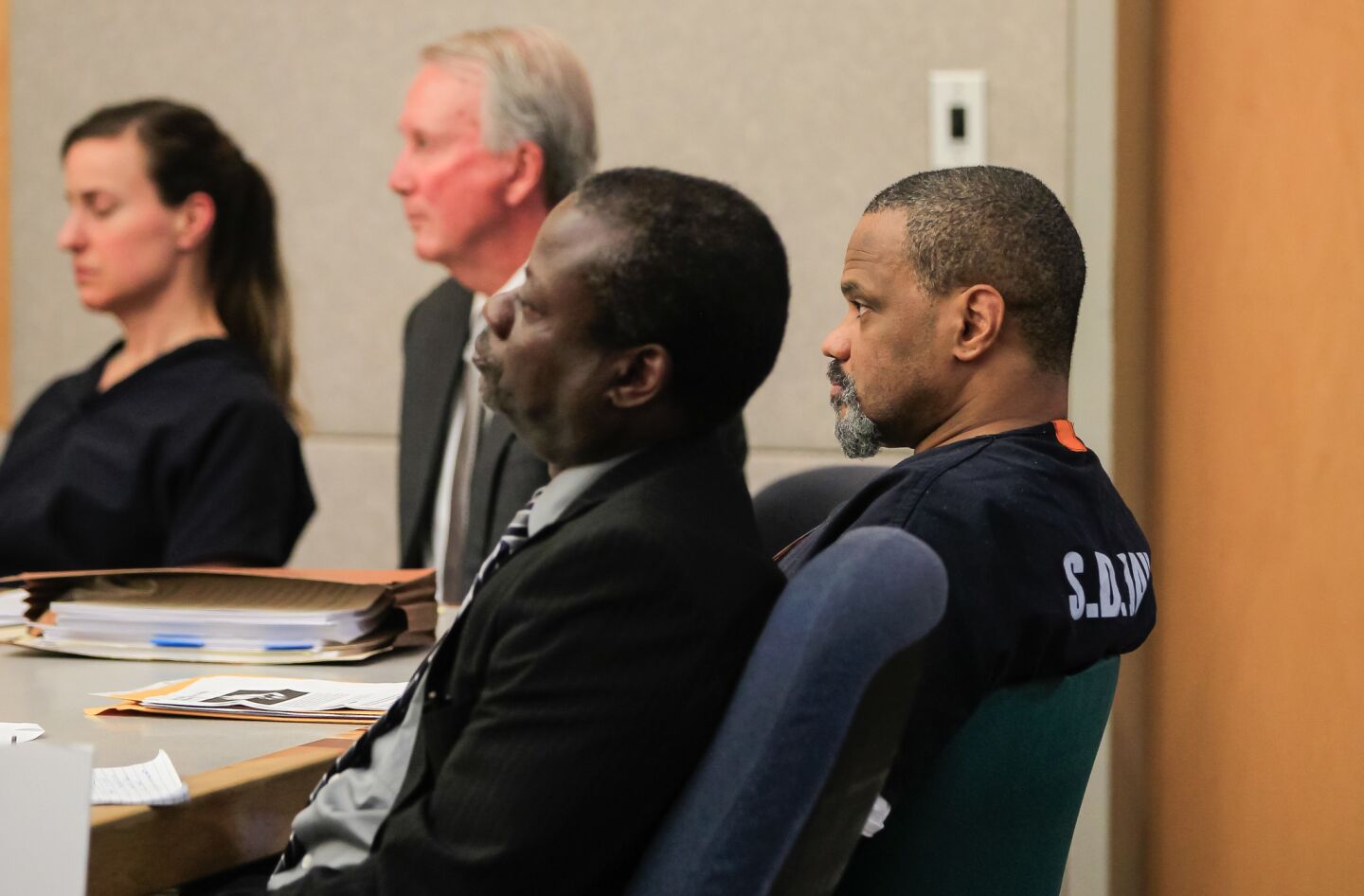 Weldon McDavid listens during his sentencing.