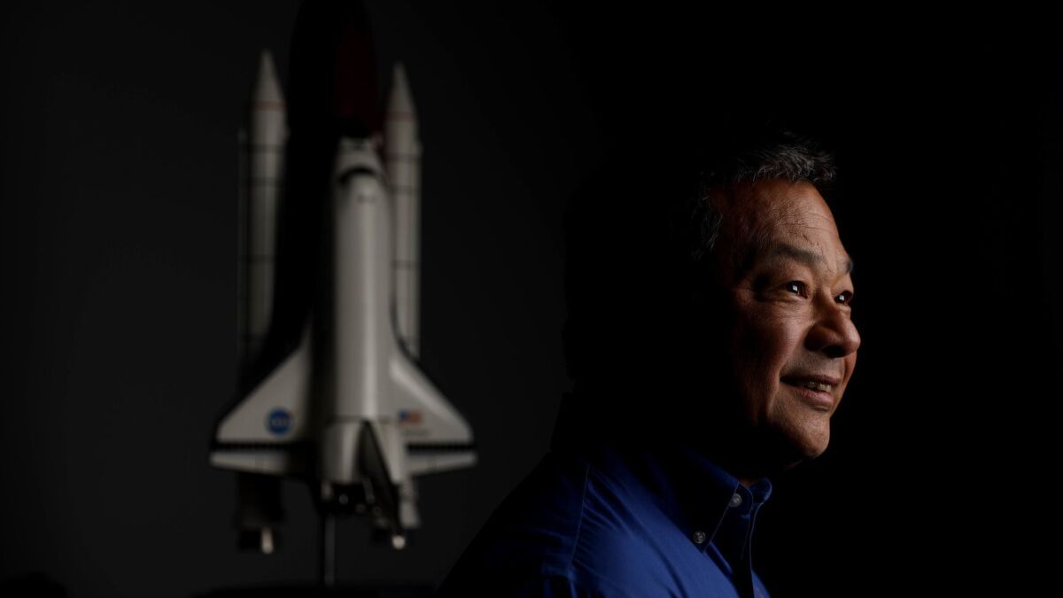 Former NASA astronaut Leroy Chiao at his Houston home.
