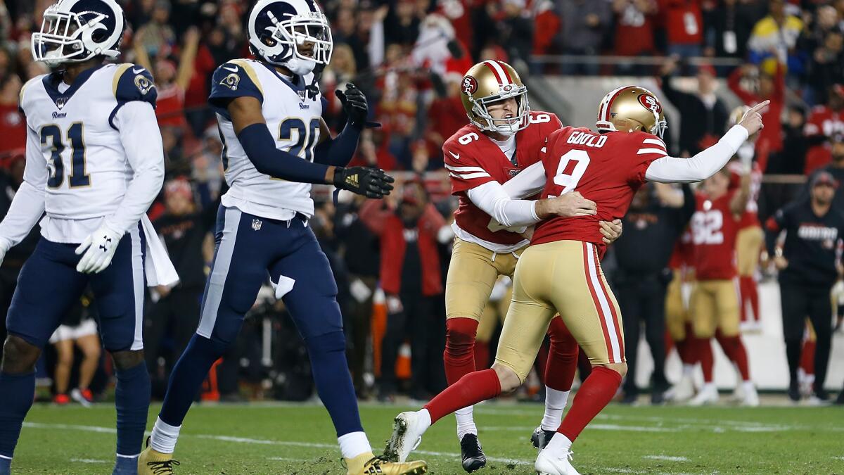 San Francisco 49ers eliminate Los Angeles Rams from playoff race