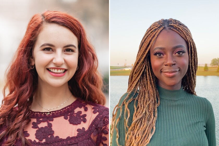 USC students Rose Ritch and Abeer Tijani