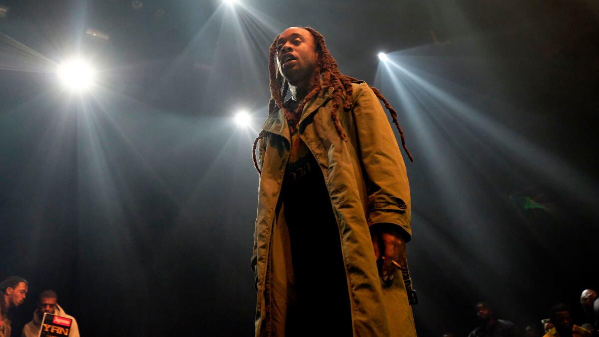 Ty Dolla Sign on stage at the Novo club in Los Angeles in January.