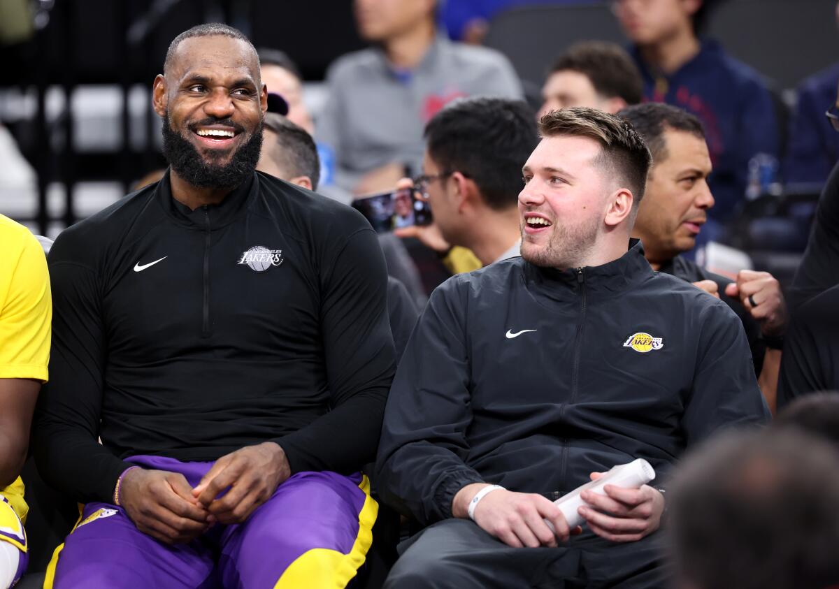 How committed is LeBron James to the Lakers after Luka Doncic trade? - Los Angeles Times