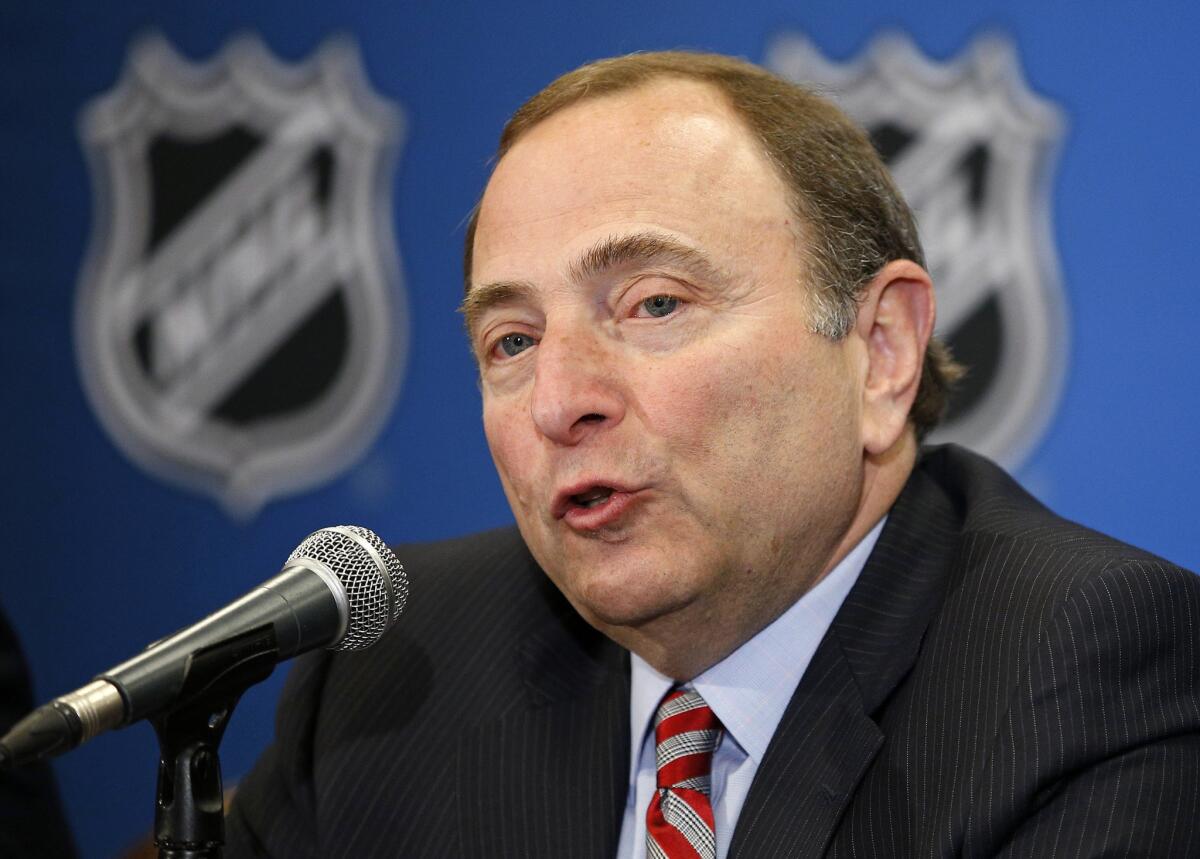 NHL Commissioner Gary Bettman said the league is officially looking into adding expansion teams from Las Vegas, Seattle and Quebec City.