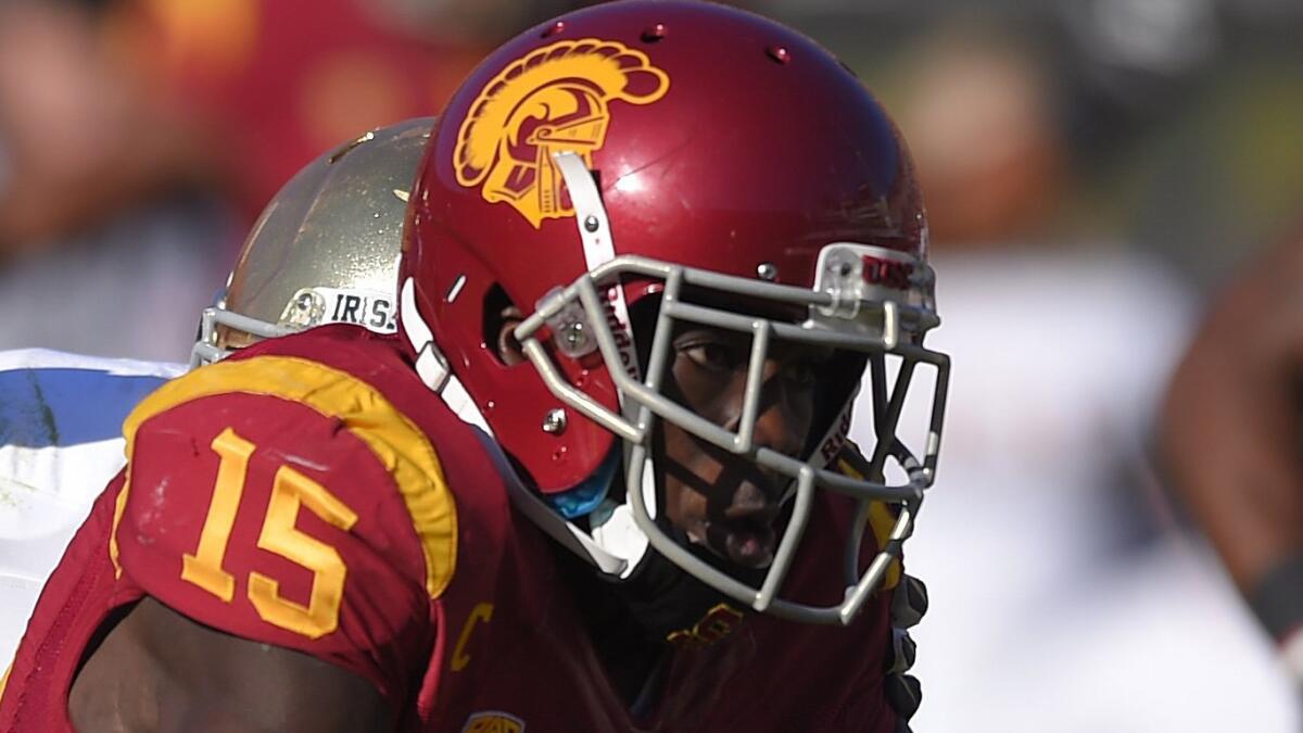 USC wide receiver Nelson Agholor is projected as a second-round draft pick by an NFL Network analyst.
