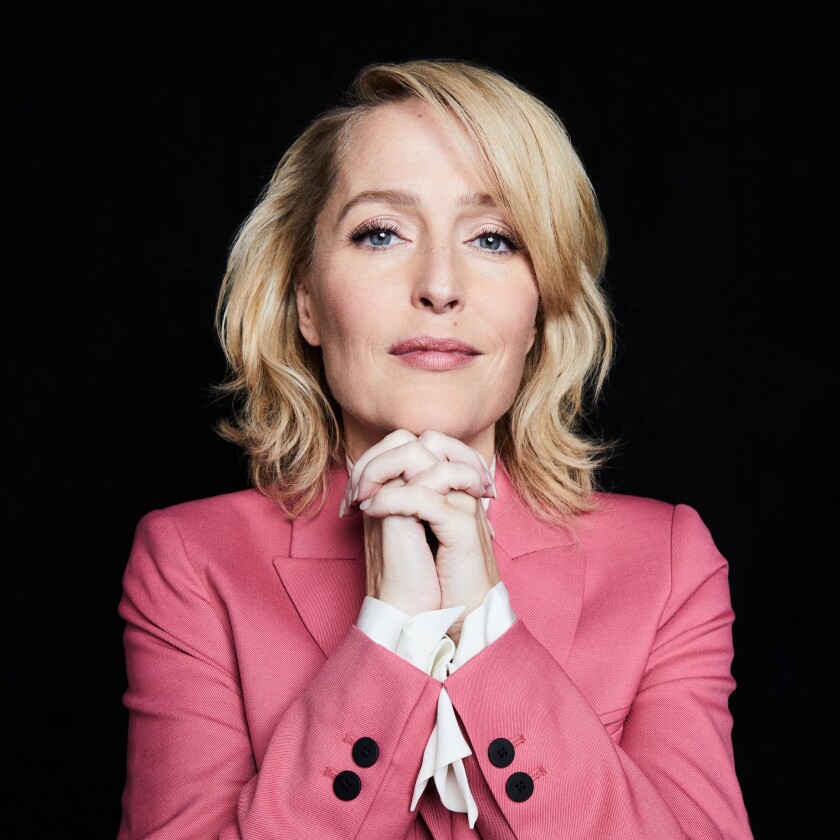 Actress Gillian Anderson poses for a portrait in 2019. 