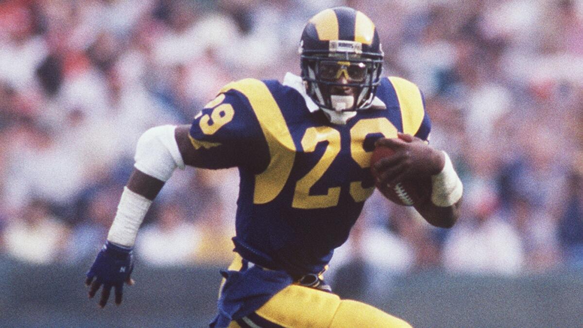 Eric Dickerson rushed for 2,105 yards during the 1984 season.