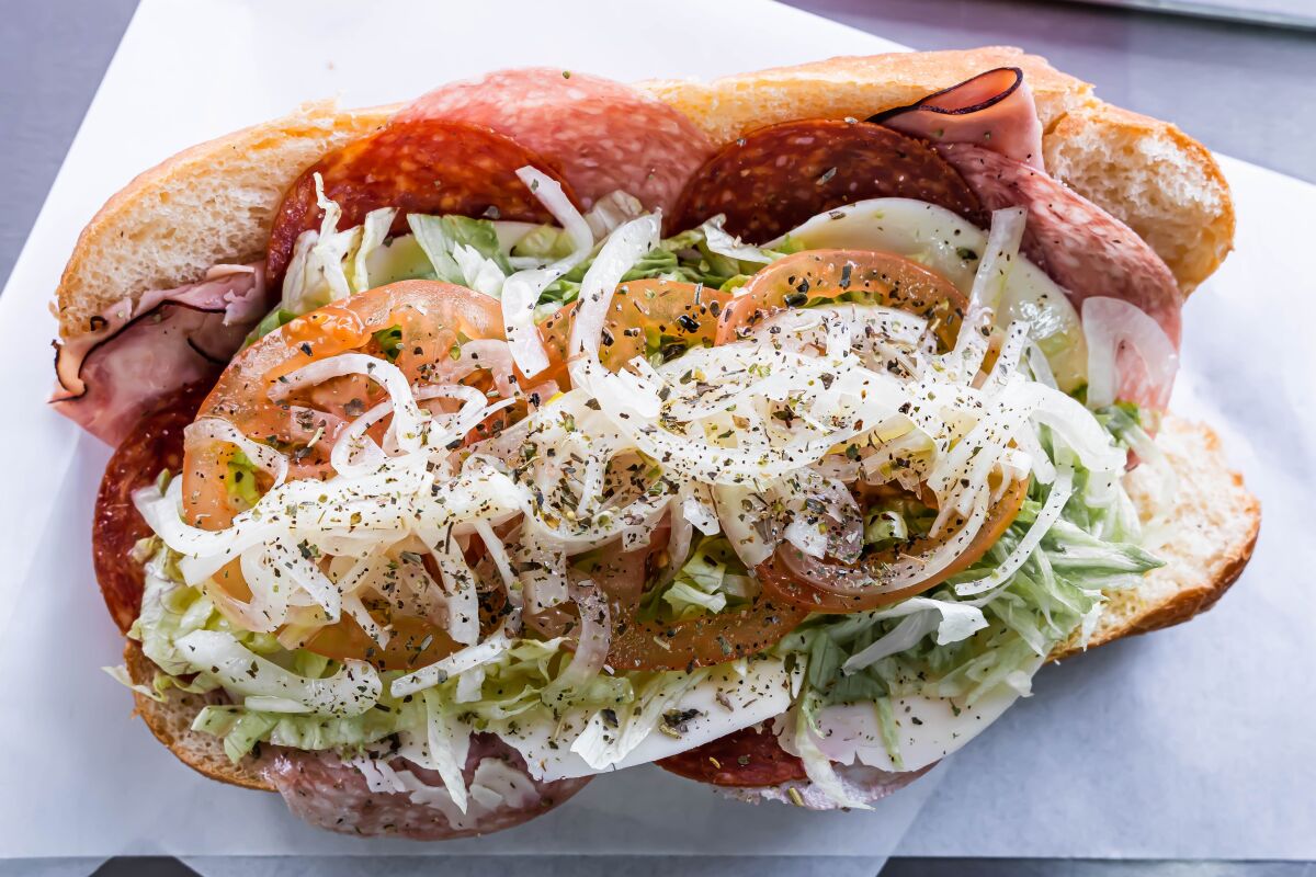 Dougie’s Best Steaks & Hoagies fills its sandwiches with meat, cheese and plenty more.