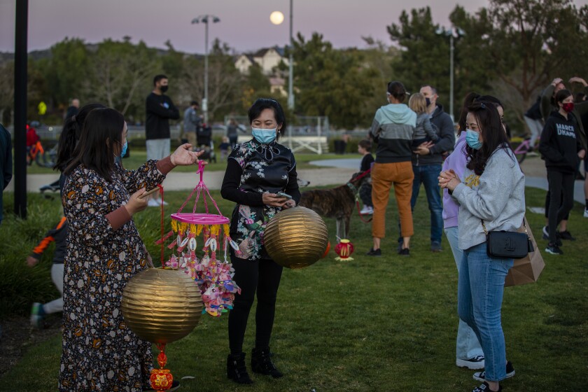 Attendees of he Lantern Festival of Hope on Feb. 26 in Ladera Ranch
