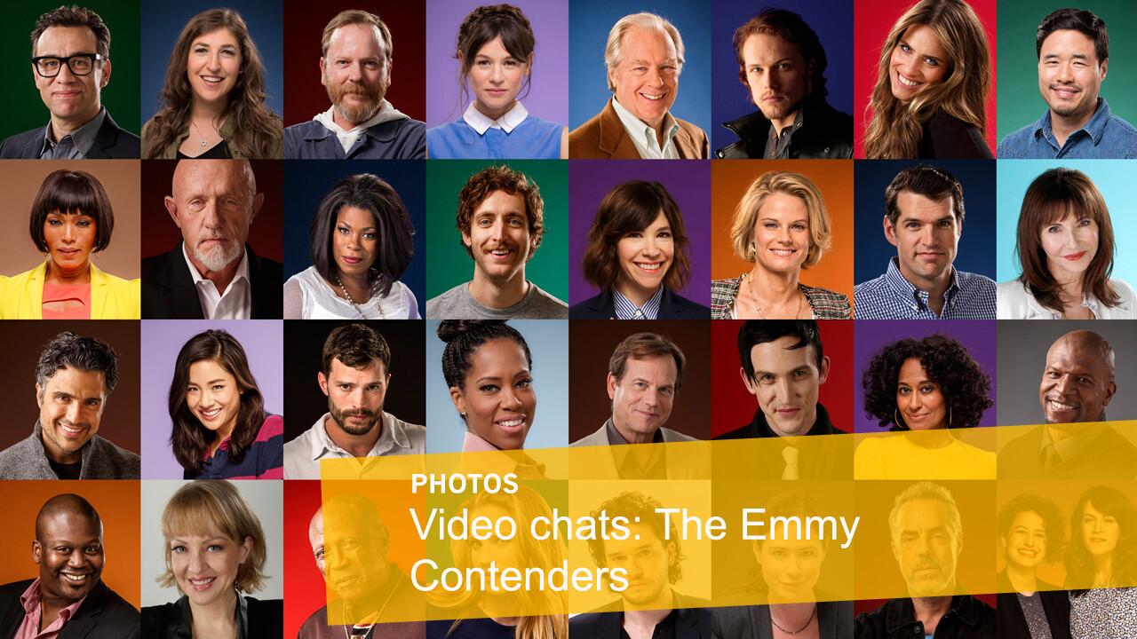 A look at the Emmy contenders we've invited to chat with us, as we gear up for the big awards show.