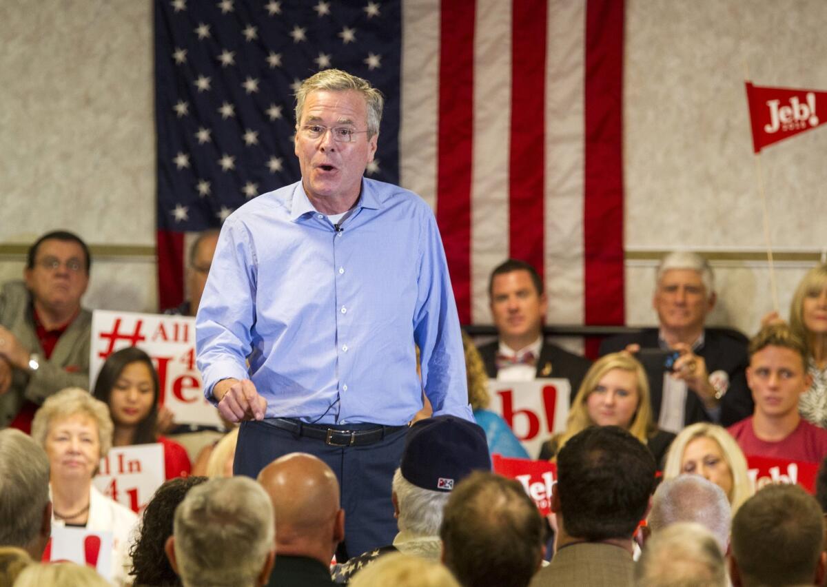Republican presidential candidate Jeb Bush caused a stir when he stood by his use of the term "anchor babies."