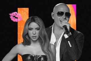 Collage of Shakira and Pitbull 
