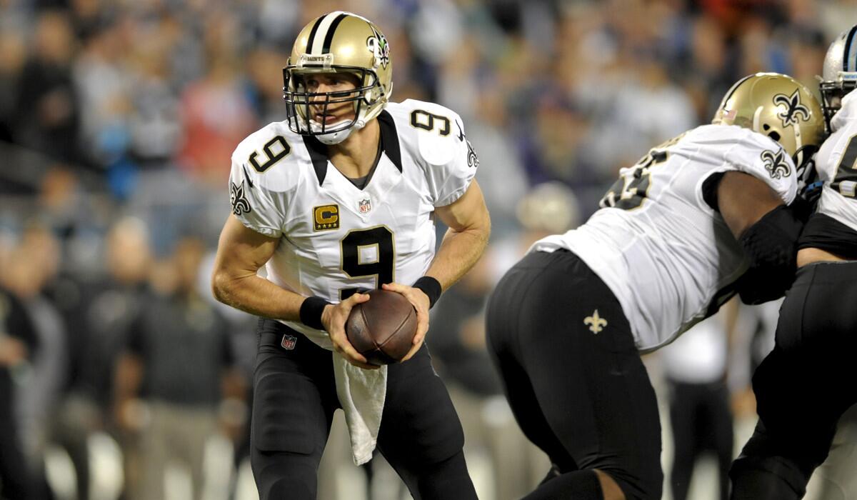 Quarterback Drew Brees (9) and the Saints host the 49ers in an NFL game on Sunday in which the loser falls below .500.