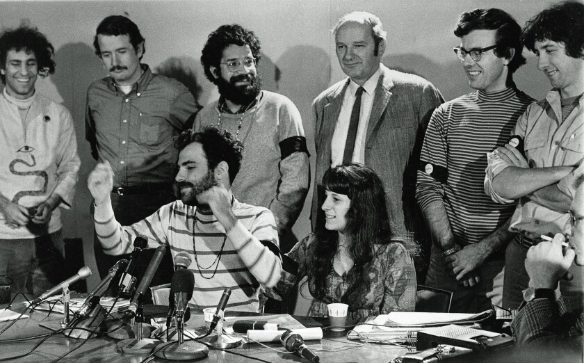 The Chicago 7 defendants in 1969. 