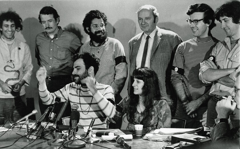 The Chicago 7 defendants in 1969.