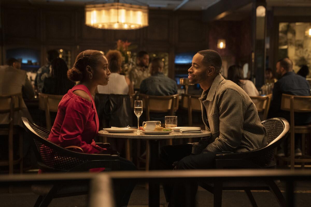 Issa (Issa Rae) and Lawrence (Jay Ellis) in the memorable season-four "Insecure" episode.