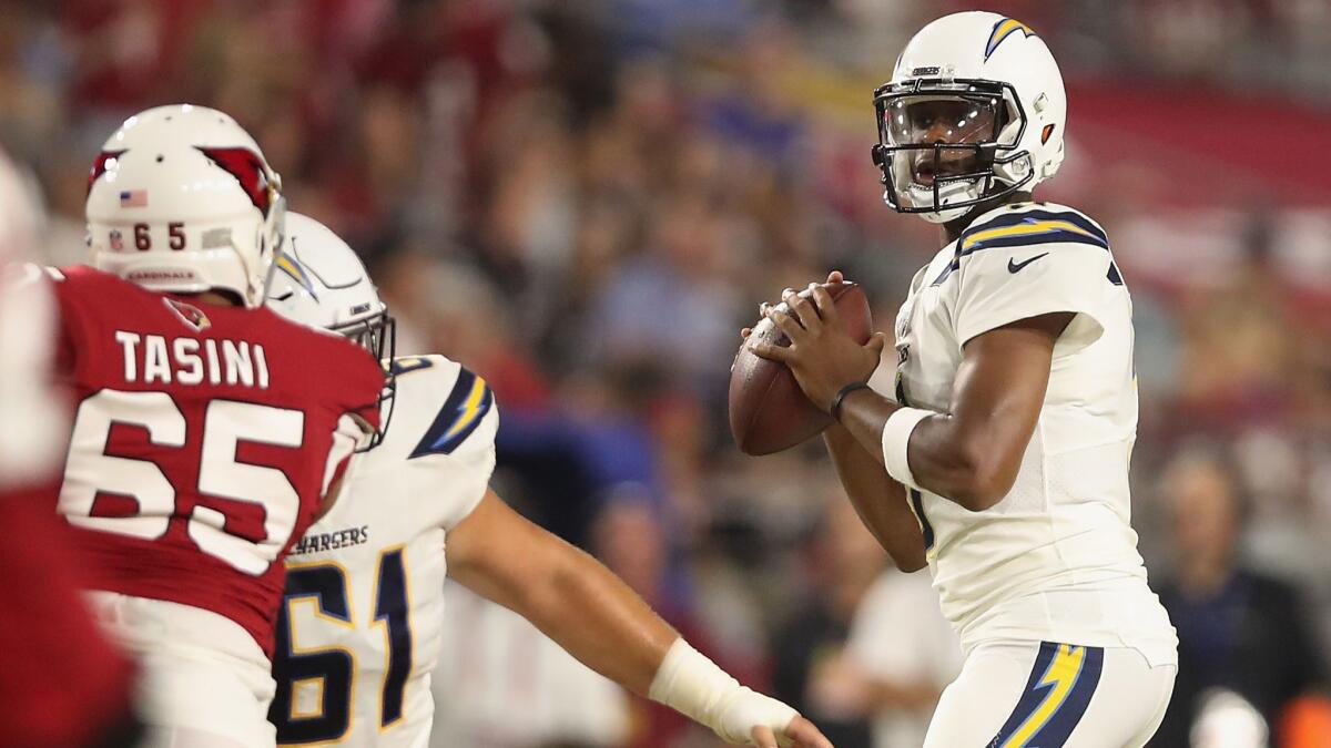 Geno Smith, a former starter who has played in 35 NFL games, seems like the safest choice to back up quarterback Philip Rivers.