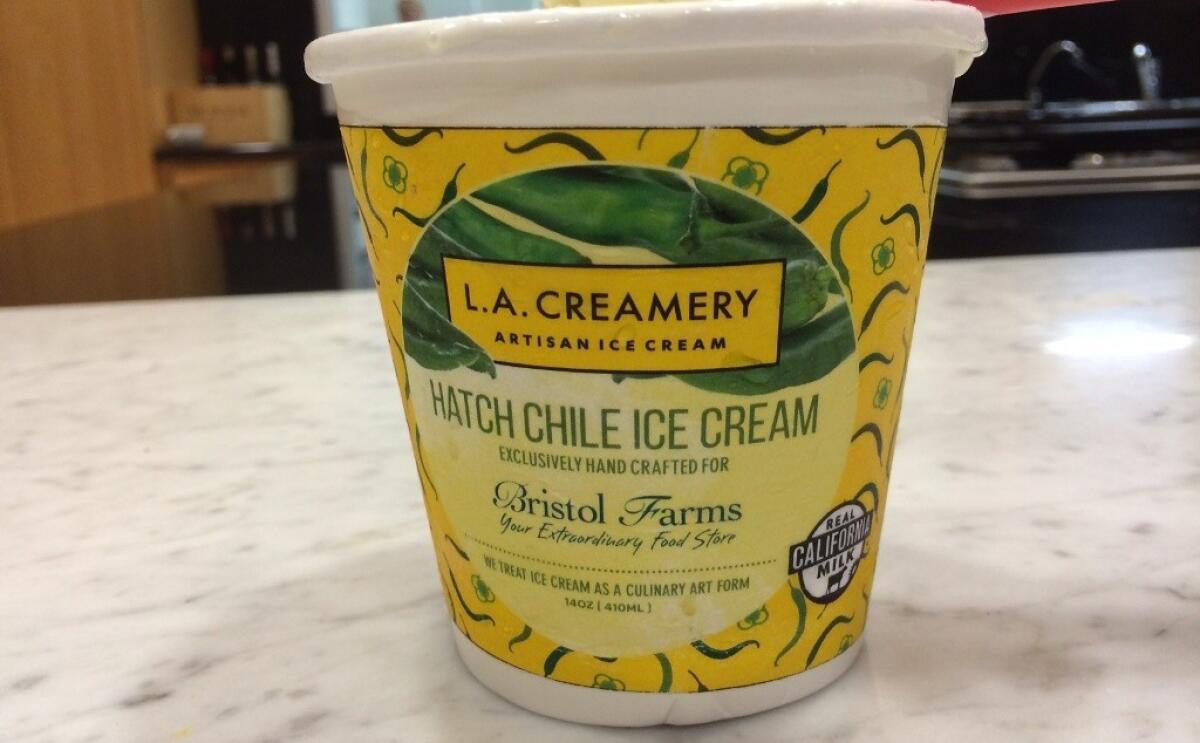 Hatch Chile ice cream from L.A. Creamery
