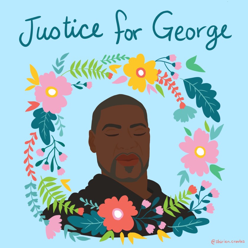 Justice for George Floyd art: Behind the viral tributes ...