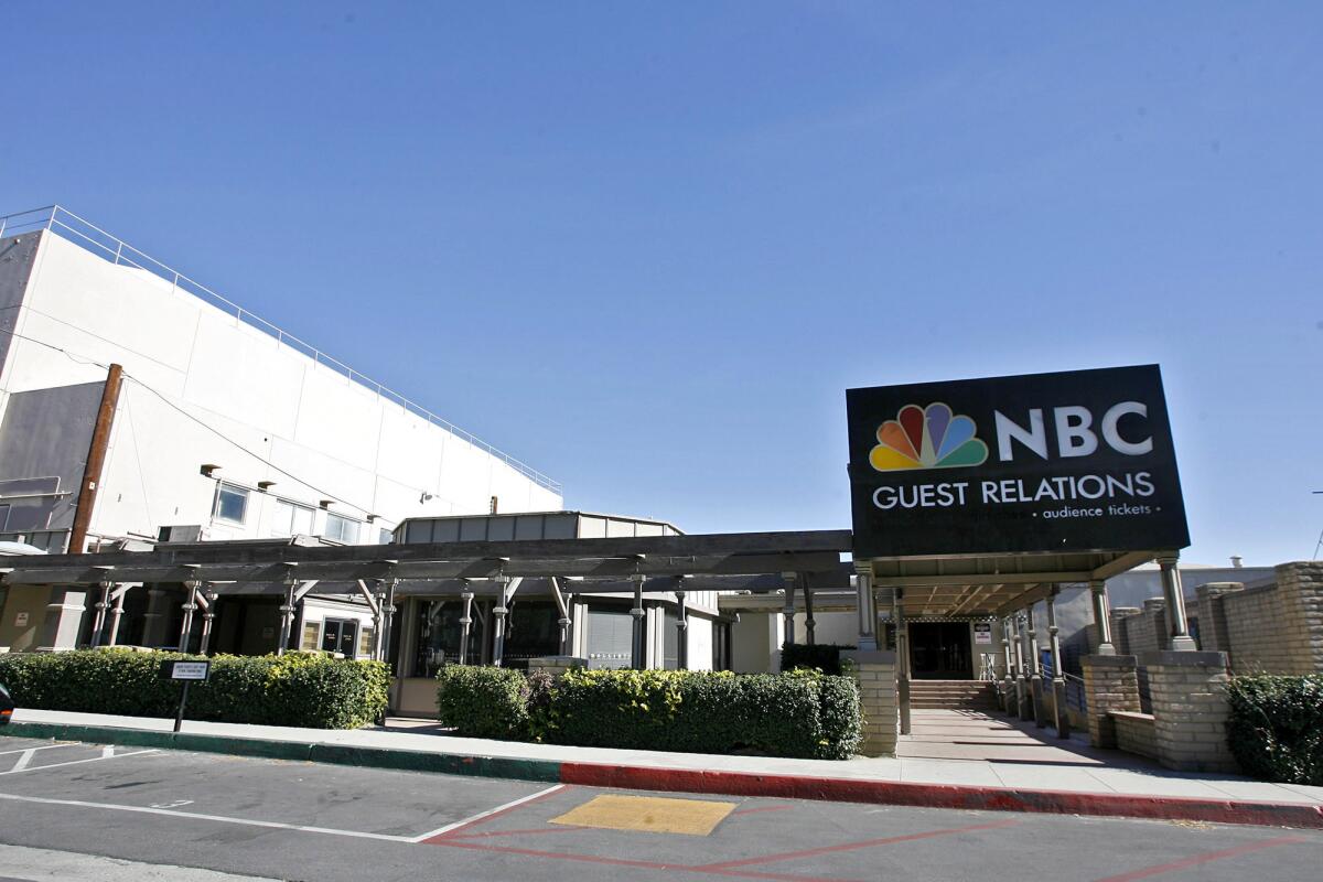 NBC Studios in Burbank Ca., on Sat. January 19, 2013.