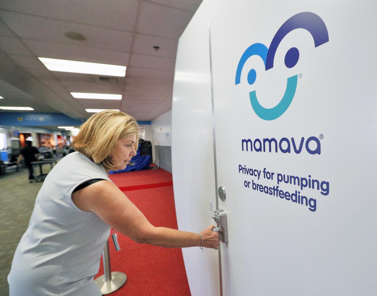 Photo Gallery: Newly installed Mamava pumping and breastfeeding station at Hollywood Burbank Airport
