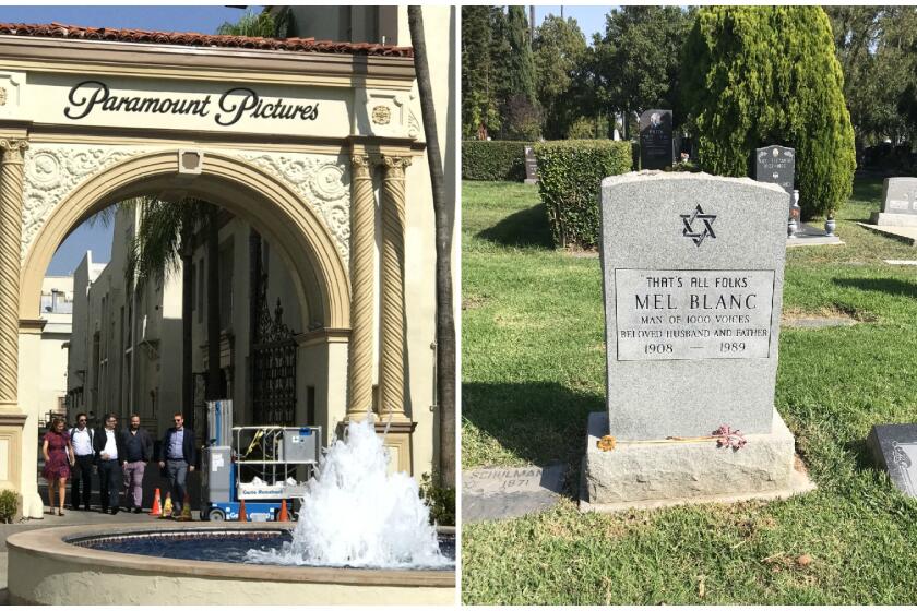 Scenes from a four-hour tour of Paramount Studios and the adjacent Hollywood Forever cemetery.