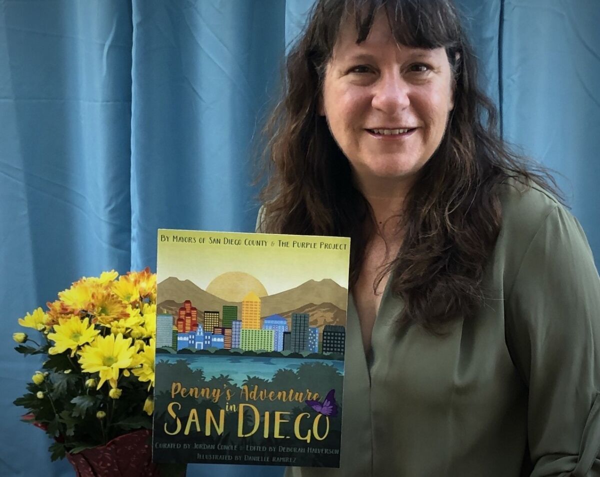 Mayors in San Diego County wrote a kids' book to benefit domestic abuse programs. Deborah Halverson was the editor.