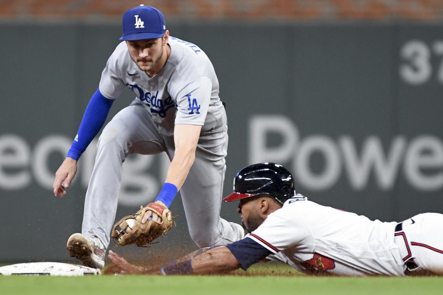 Late blunder costs Dodgers big in NLCS Game 1 loss to Braves - Los Angeles  Times
