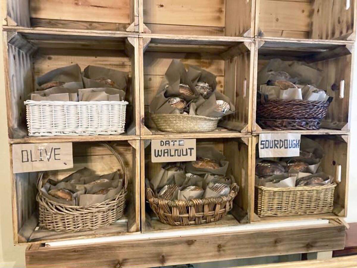 Olive, date walnut and sourdough are just some of the flavors of baked goods at Wildwood Flour Bakery.