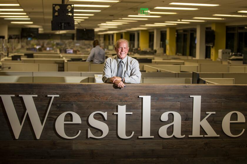 Los Angeles, CA - September 01: L.A. billionaire Don Hankey is photographed at the headquarters of his Hankey Group, Westlake Financial Services office in Mid Wilshire, Los Angeles, Wednesday, Sept. 1, 2021. Hankey made billions on subprime loans but now also finances some of the most exotic homes in Los Angeles, including The One, said to be the largest home in the U.S. - which the developer, Nile Niami, once said he would put on sale for $500 million. Don lent nearly $90 million to get it built and is now in a dispute with the developer who decided he wanted to use it as an event space and not sell it. (Allen J. Schaben / Los Angeles Times)