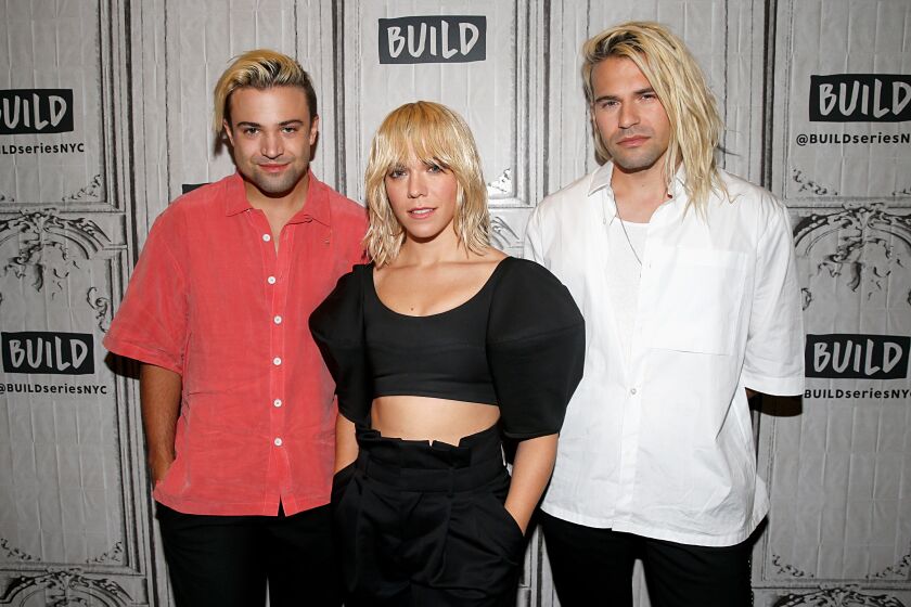 NEW YORK, NEW YORK - JULY 26: (L-R) Neil Perry, Kimberly Perry and Reid Perry of The Band Perry attend the Build Series to discuss 'The Good Life' at Build Studio on July 26, 2019 in New York City. (Photo by Dominik Bindl/Getty Images)