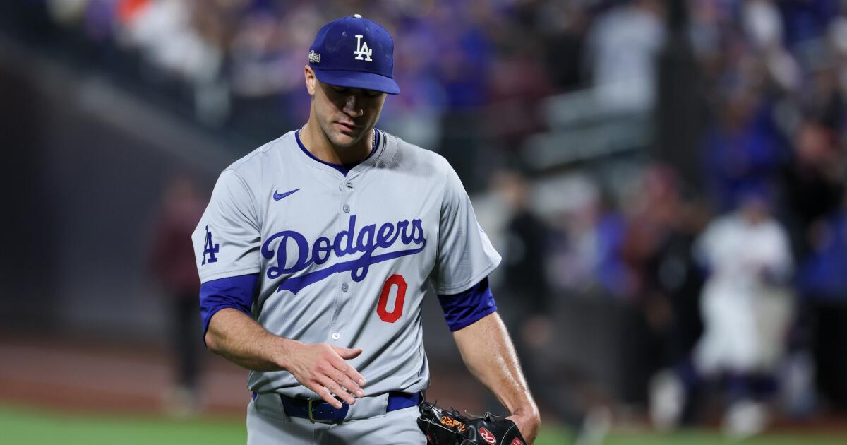 Jack Flaherty struggles with the Dodgers’ NLCS Game 5 loss to the Mets