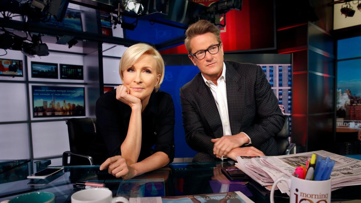 Mika Brzezinski and Joe Scarborough are co-hosts of MSNBC's "Morning Joe," which is recorded at NBC News studios in Rockefeller Center.