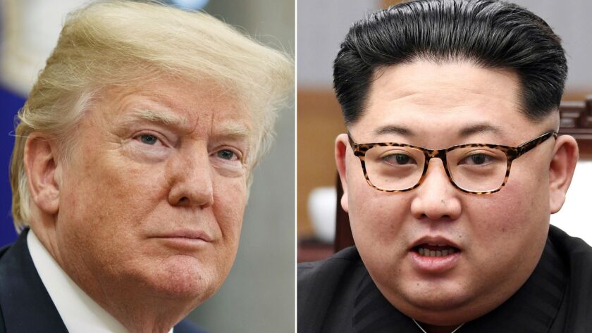President Trump and North Korean leader Kim Jong Un are scheduled to meet in Singapore on Tuesday.