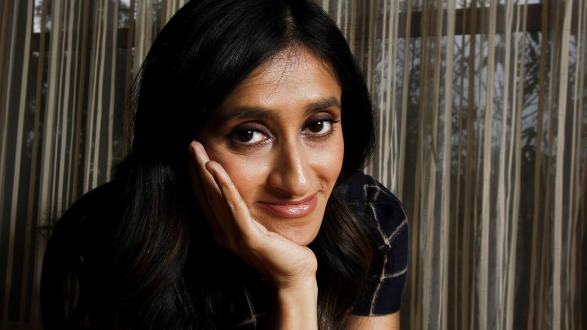 Aparna Nancherla, a rising stand-up comedian who stars in Comedy Central's new series "Corporate" and the second season of HBO's "Crashing."