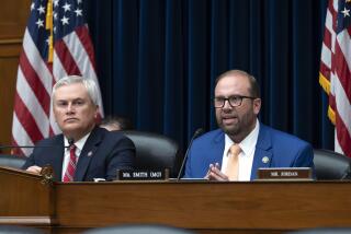 House Oversight and Accountability Committee Chair James Comer, R-Ky., left, and House Ways and Means Committee Chairman Jason Smith, R-Mo., make opening statements as Republicans charge the Justice Department interfered with a yearslong investigation into Hunter Biden, during a hearing at the Capitol in Washington, Wednesday, July 19, 2023. (AP Photo/J. Scott Applewhite)