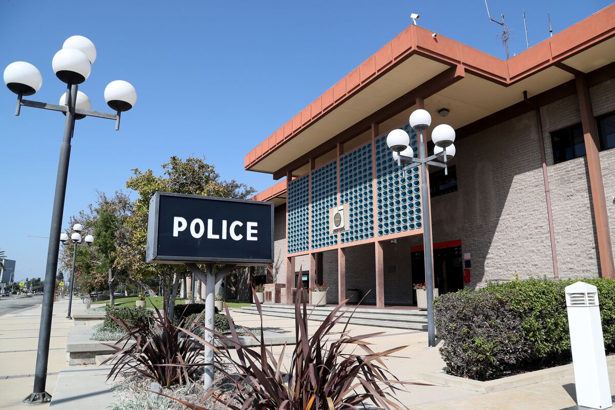 The Garden Grove Police Department headquarters.
