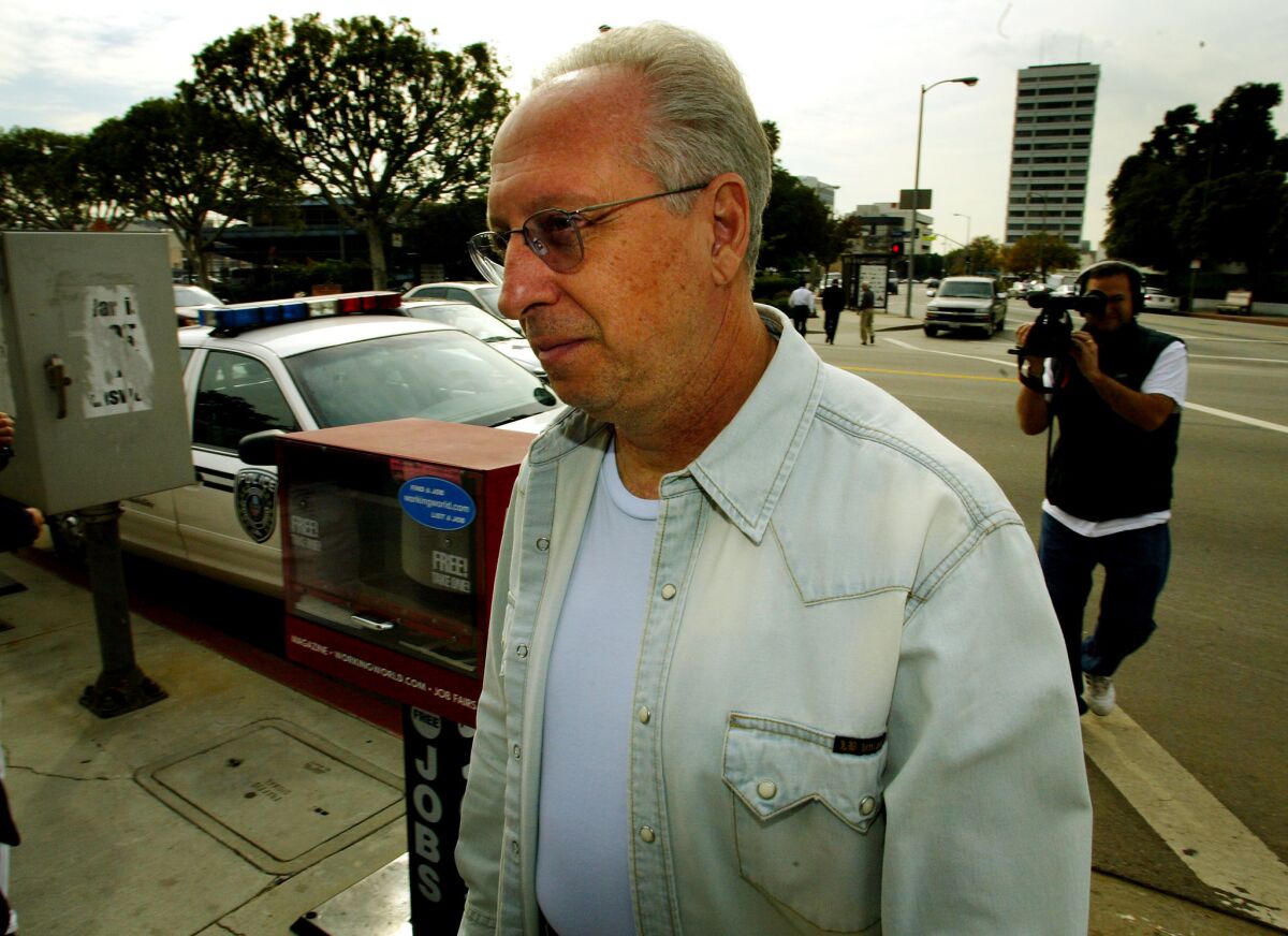 A federal appeals court on Tuesday upheld most of the convictions of onetime Hollywood private detective Anthony Pellicano, shown in 2003. He is serving a prison term in Texas.