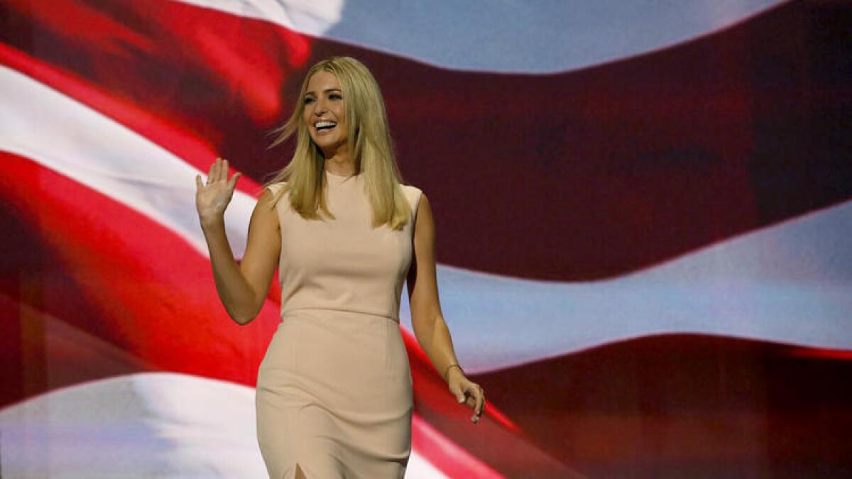 Ivanka Trump at the Republican National Convention in 2016.