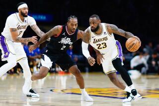 LOS ANGELES, CA - JANUARY 07: Los Angeles Lakers forward LeBron James (23) drives to the basket.
