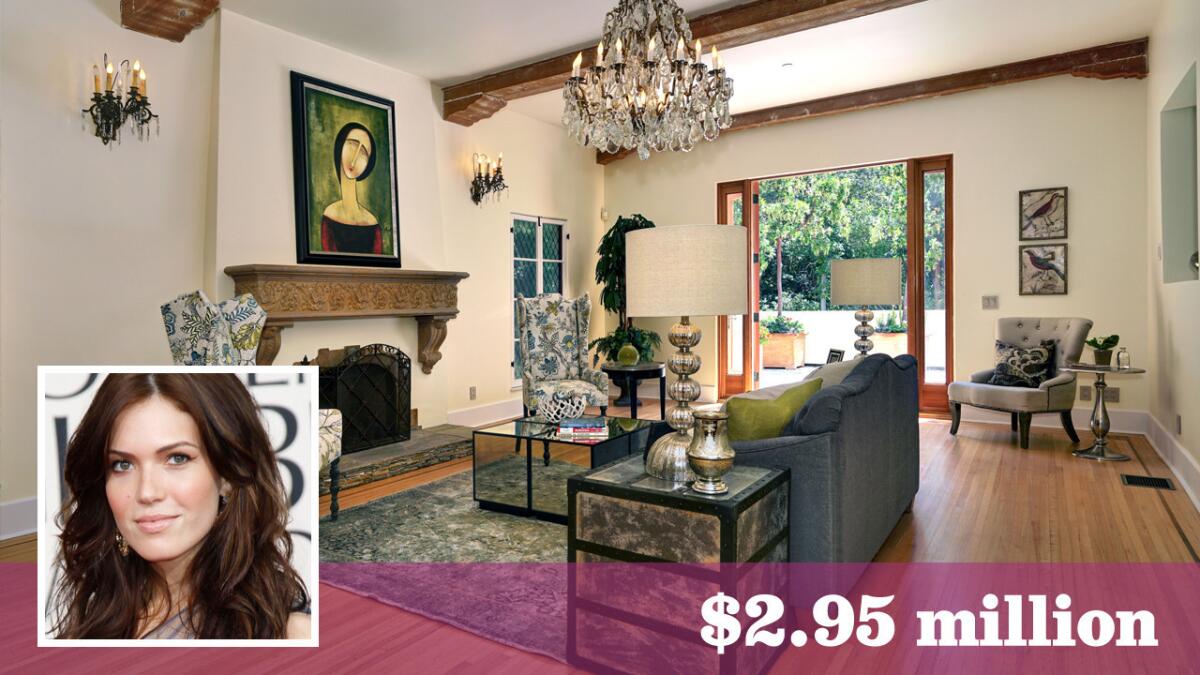 Actress and singer-songwriter Mandy Moore has sold the Los Feliz home she bought when she was 18 years old for $2.95 million.