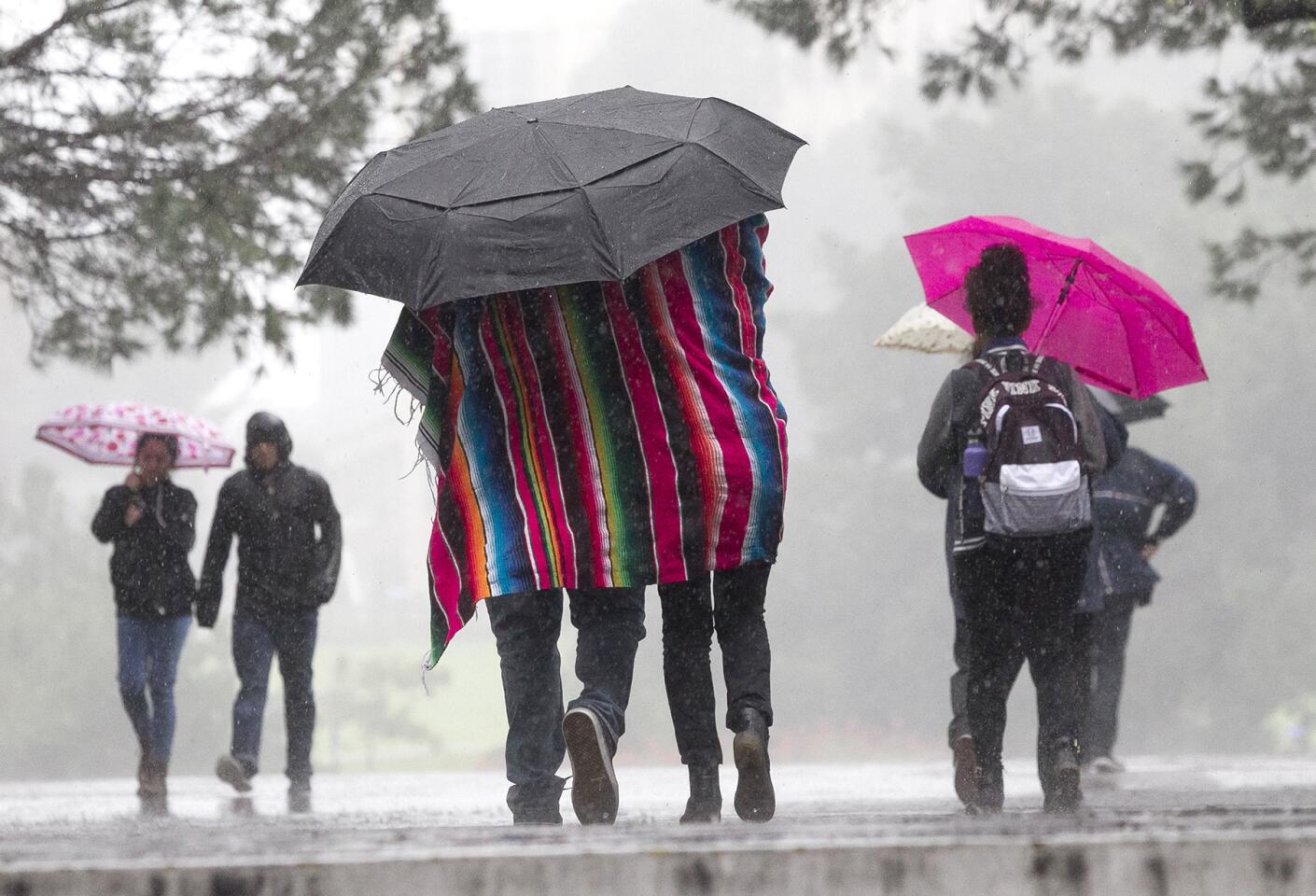 UC Irvine rainstorm