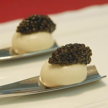 Mousse and caviar